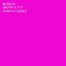 #EF06D3 - Purple Pizzazz Color Image